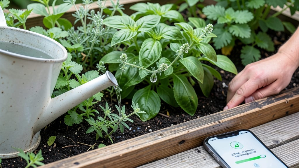 How Often to Water Herb Gardens: Soil Moisture Check by Finger Depth