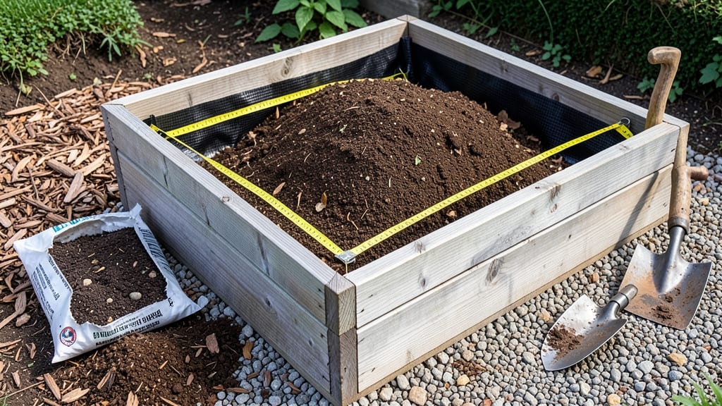 How Much Soil to Fill a Raised Garden Bed: Depth Calculator by Plant Type