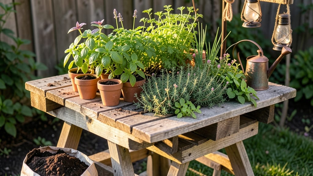 Pallet Gardening Table: Space-Saving DIY Plans for Urban Gardens