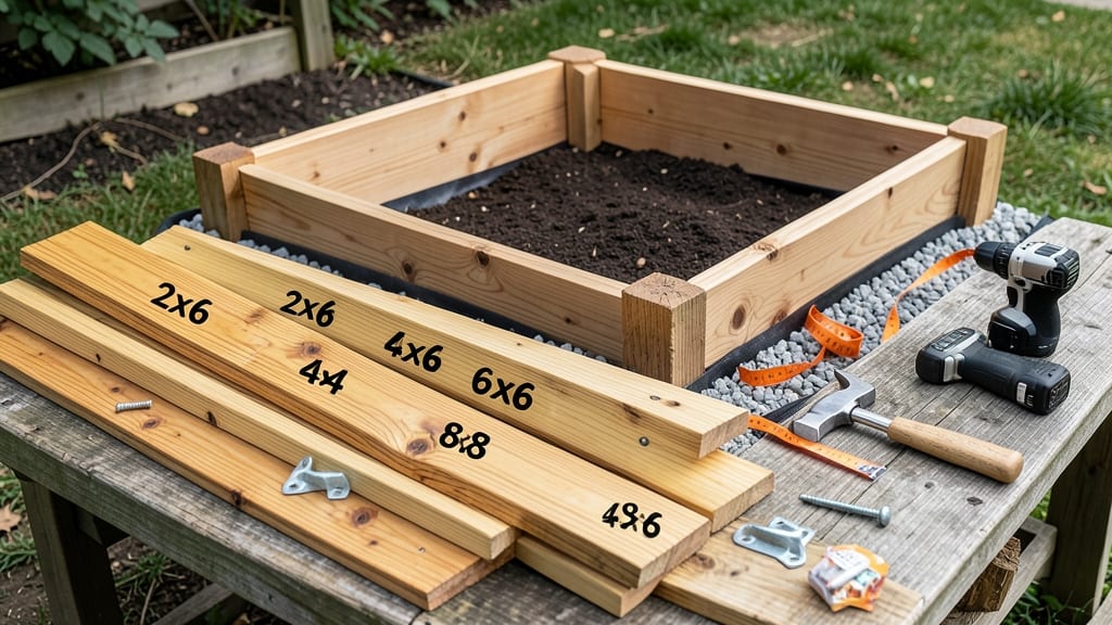 What Size Wood for Raised Garden Bed: Exact Dimensions and Spacing Guide