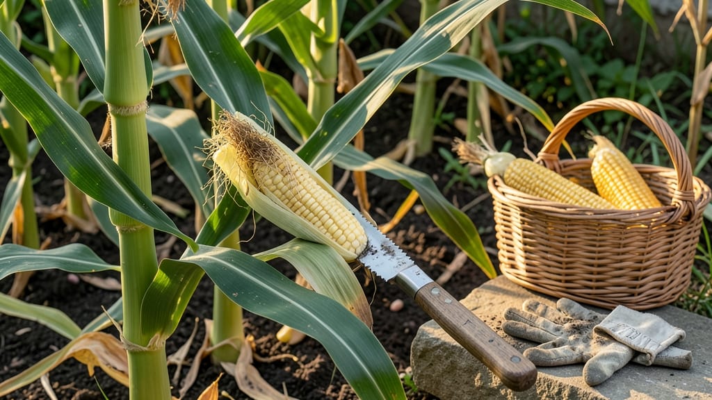 When to Pick Corn From Garden: Kernel Milk Test for Peak Sweetness