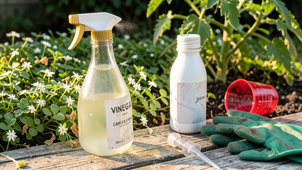 Vinegar As a Weed Killer in the Garden: How It Works and Weed Types It Targets
