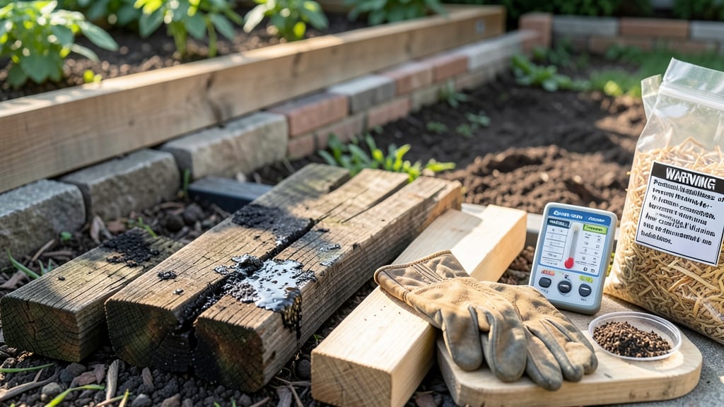 Are Railroad Ties Safe for Gardens: Chemical Risks and Plant-Safe Alternatives